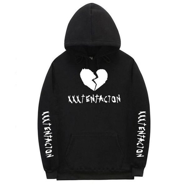 

xxxtentacion hoodie sad men sweatshirts rapper hip hop hooded pullover sweatershirts swag hoody cotton revenge kill long sleeve, Black