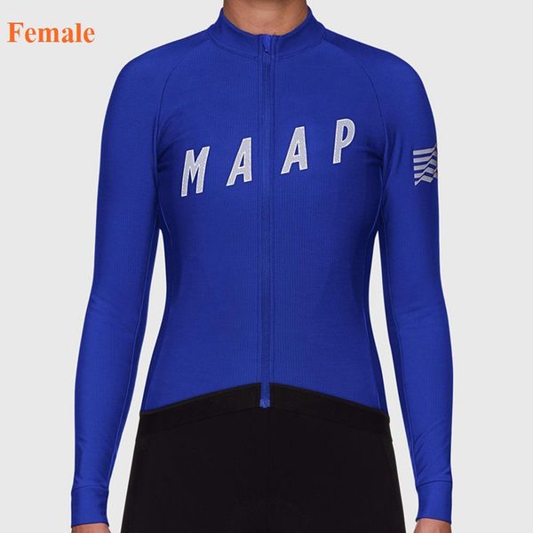 

spring long sleeved cycling jersey women 2020 team maap black shirt maillot ropa ciclismo mtb bike cycle breathable wear, Black;red