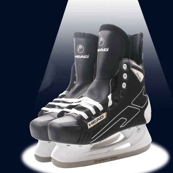 

winter teenagers kids professional pu thermal warm thicken ice hockey skates shoes with ice blade comfortable beginner