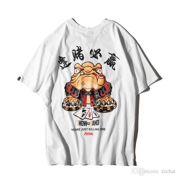 

fashion mens harajuku printed round neck t shirts brand summer designer short sleeve oversize hip hop casual boyfriend shirt tee ld8101, White;black