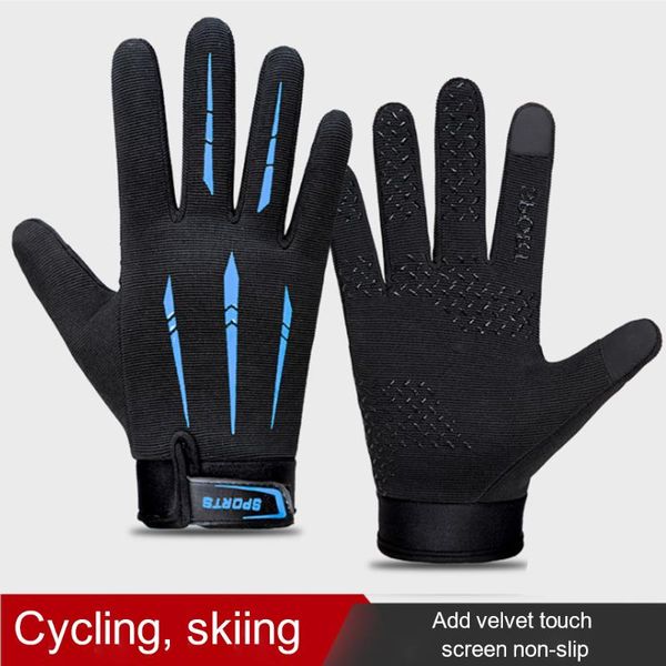 

outdoor cycling warm ski gloves waterproof windproof anti-slip wear-resistant men and women cold-proof thermal gloves 640