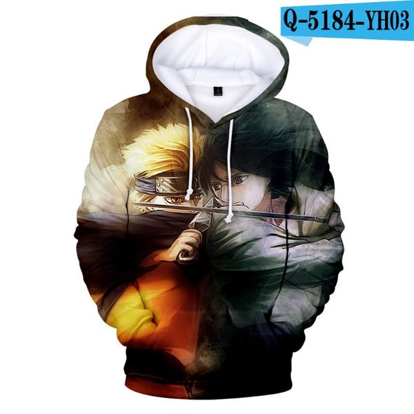 

funny new 3d printing hoodie anime hoody fashion hip hop sweatshirt 3d hoodies men pullovers winter/autumn top, Black