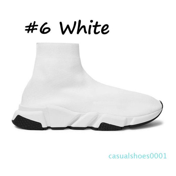 

2020 new men designer shoes speed trainer socks triple black white glitter womens flat fashion casual platform sports sneakers al22