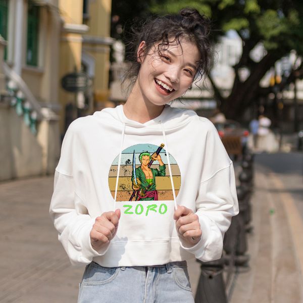 

winter one piece korean short hoodies women character hip hop harajuku sweatshirts autumn teenager girls casual hooded pullovers, Black