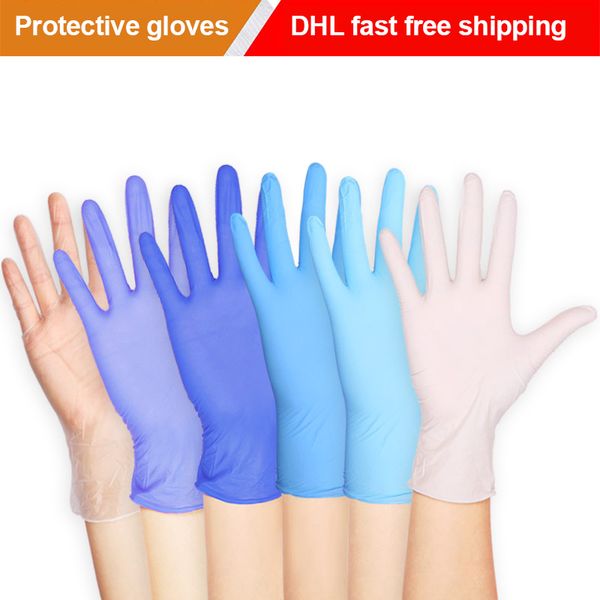 

50 пар одноразовых порошкообразных нитриловых экзаменационных перчаток универсальные бесплатные латексные перчатки пищевые защитные перчатки