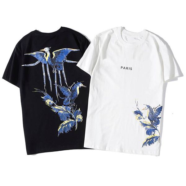 

luxury t shirt hip hop fashion bird printing mens designer t shirt short sleeve men women t shirt polo size s-xxl