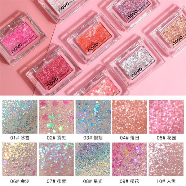 

1 pc new listing 10 colors monochrome pearlescent shimmer eyeshadow palette long lasting color bright make up eyes cosmetic