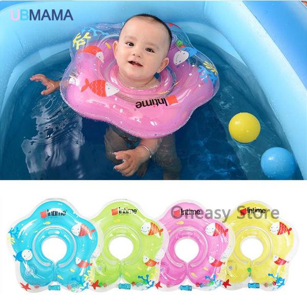 

for baby swim ring adjustable double protection swimming laps baby neck float lifebuoy inflatable newborn swimming circular