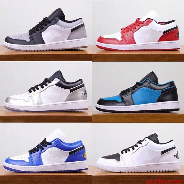 

2019 jumpman 1 i low og black red blue basketball shoes for men women fashion athletic sports sneakers 36-45