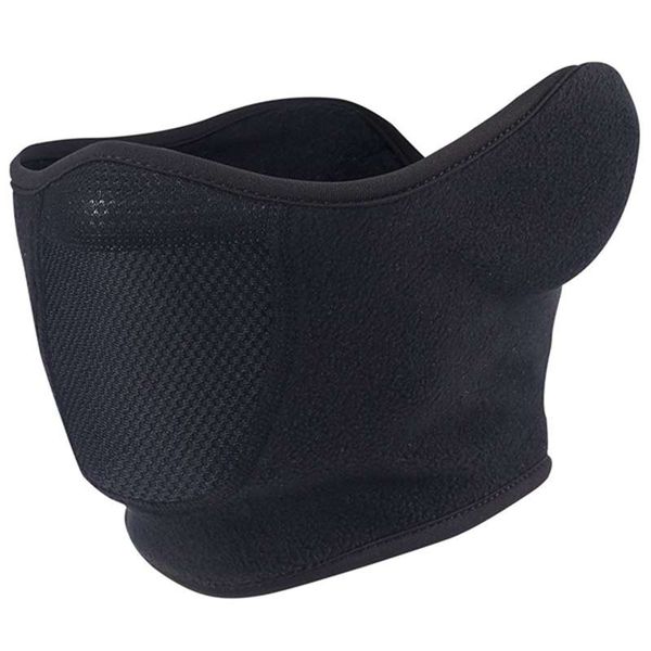 

face mask neck cover half face ski mask with air hole #8, Black