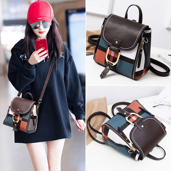 

bag women 2020 new multifunctional handbag women's one shoulder slant straddle bag double shoulders