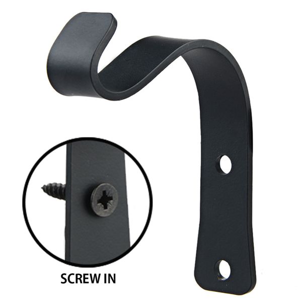 

2pc coat hooks wall mounted hook hangers curved hooks plants bracket for hanging lantern home kitchen wall bathroom device