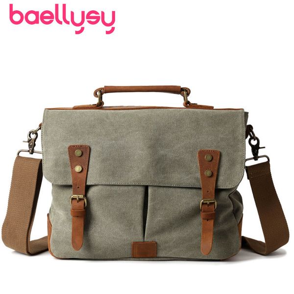 

high-quality canvas man shoulder bag document briefcase luxury handbags oblique satchel messenger crossbody bags for men bolso