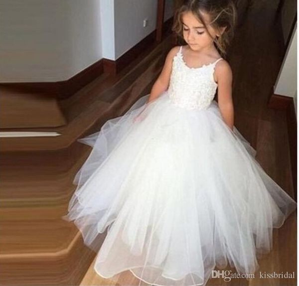 

новые дешевые прекрасные принцесса цвета слоновой кости цветочные платья для девочек спагетти ремни бальное платье юбки яруса тюль gilrs дет, White;red