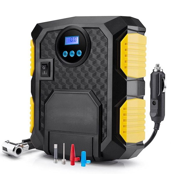 

12v portable emergency digital pointer car air pump with light tire air pump intelligent digital display car