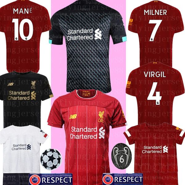 

Lvp new mohamed m alah occer jer ey 2019 2020 football hirt 19 20 virgil mane firmino keita milner blackout goalkeeper men kid kit