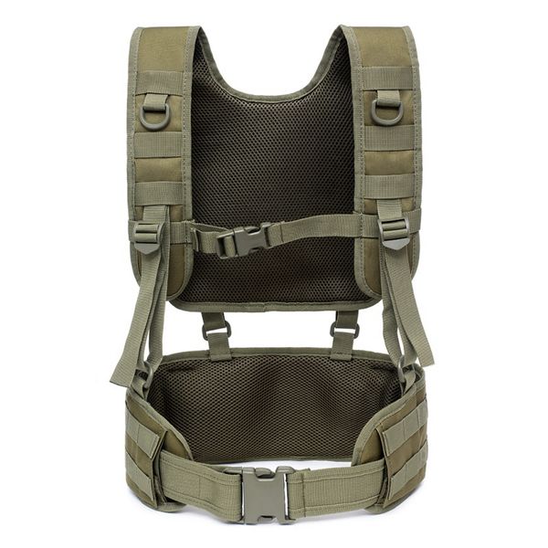 

outdoor training tactical padded battle belt detachable suspender straps combat duty belt with comfortable pads