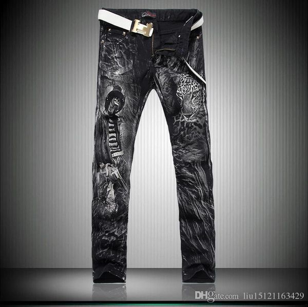 

20 fashion luxury men's jeans first choice with leather and hoodies slim fit motorcycle biker denim for men's hip hop jeans size, Blue