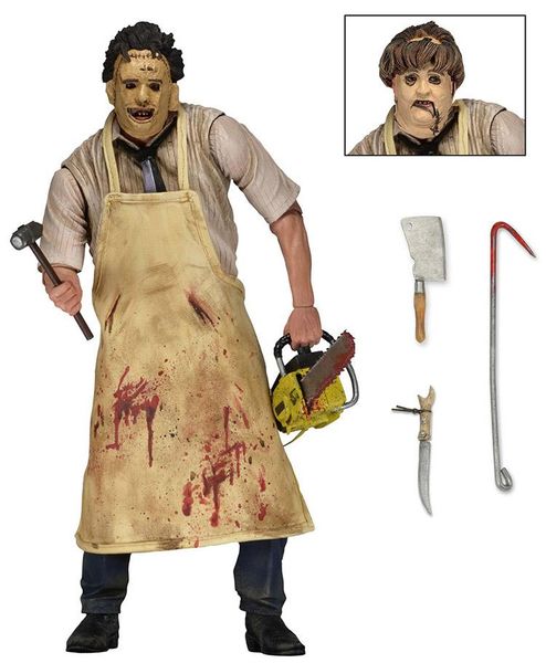 

nicegift halloween gift 18cm 40th anniversary ultimate leatherface classic terror movie the texas chainsaw massacre action figure with box