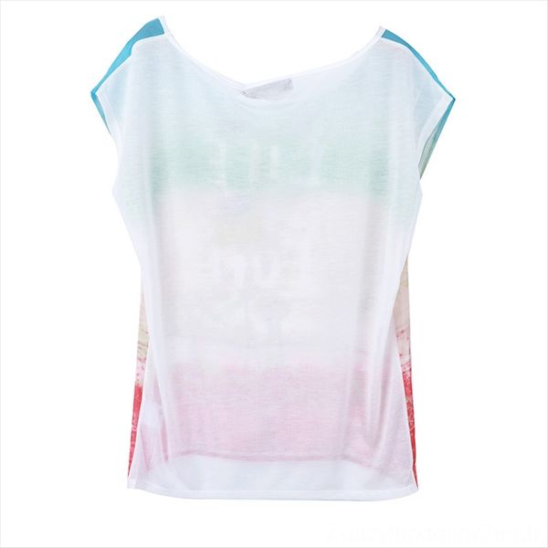 

class series summer women's straps t-shirt shoulder strap pullover with half sleeve round collar pullover with two-piece suit t-shirt, White