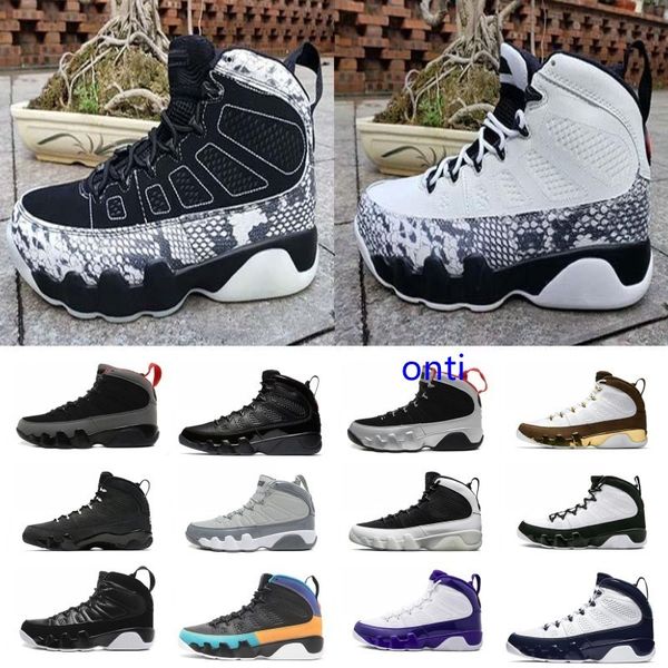 

sale racer blue citrus 9 ix 9s mens basketball shoes dream it do it unc la oreo bred space jam men sports sneakers, Black