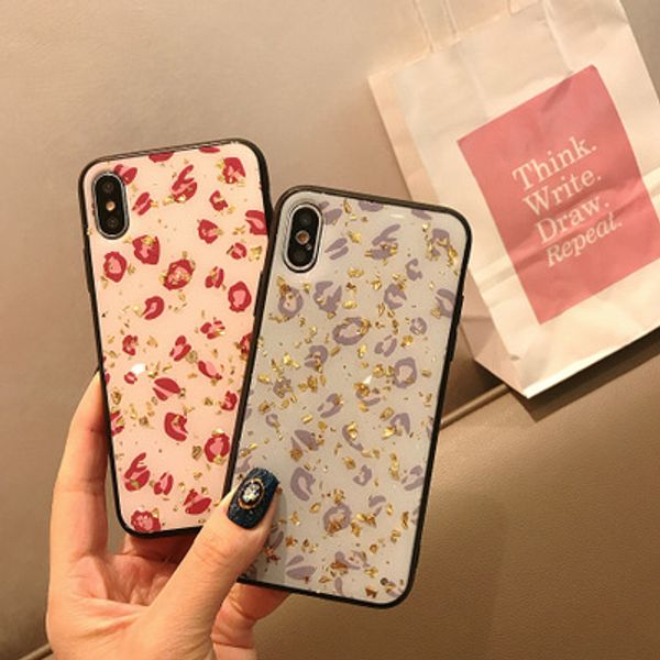 

temperament tin park leopard for iphone xs max/xr mobile shell iphone8plus/7p/6s female japanese and korean