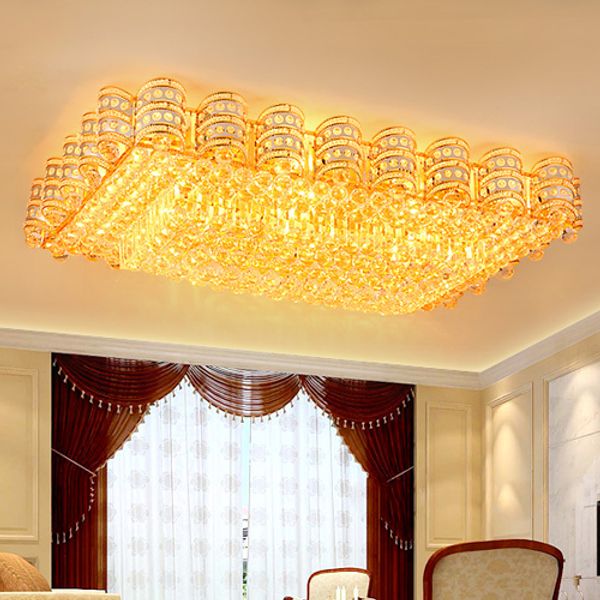 

фабрика прямые современные хрустальные люстры светильники золото круглый хрустальный светильник гостиная спальня светодиодные потолочные све