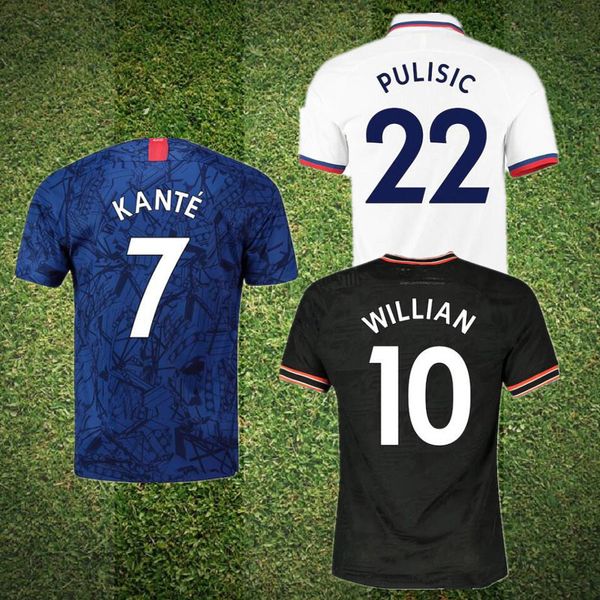 

s-4xl pulisic men soccer jerseys 2019 2020 higuain morata kante blue 19 20 willian giroud pedro jorginho kovacic football shirts, Black