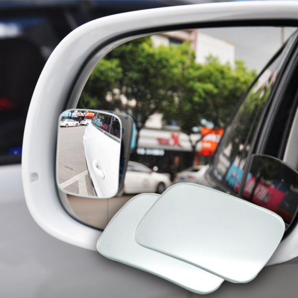 

2019 2pcs car rear-iew mirror 360 reverse auxiliary mirror rectangular