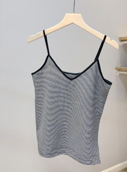 

women's tanks & camis classic striped women fashion retro wild sling 2021, White