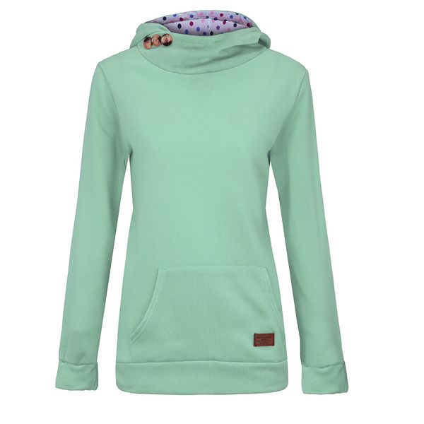 

feitong women hoodie sweatshirt solid hooded long sleeve pullover hoodies drawstring plus size 4xl fashion female spring hoodie, Black