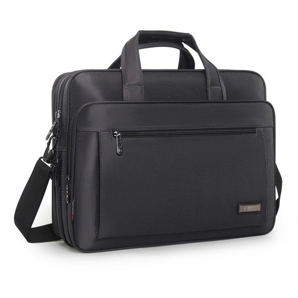 

2019 new business briefcase men 15 inch lapbag waterproof durable travel large classic handbags shoulder bags
