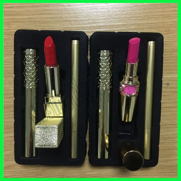 

2018 new makeup et ma cara lip tick eyeliner 2 tyle 3 in 1 co metic dhl hipping