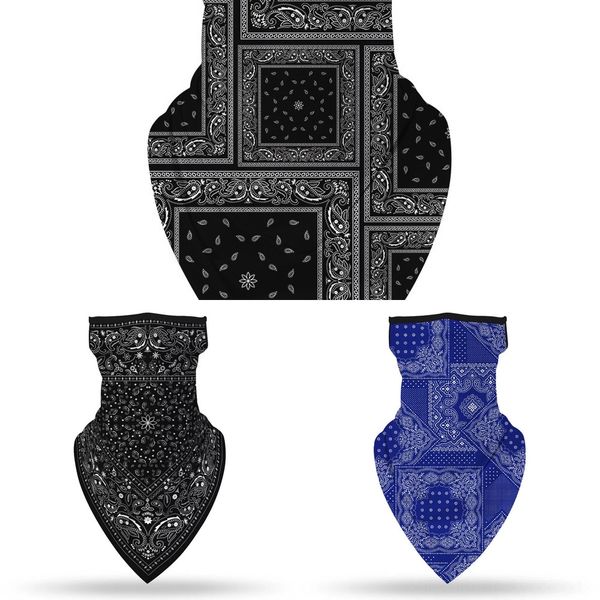 

2qphp women men full function motorcycle wind tube neck biker soft scarf warmer head bands face mask scarf hot, Black