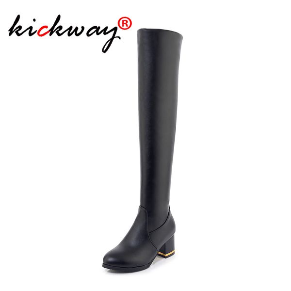 

women over the knee boots thigh high boots black white women booties med heel zipper round toe winter shoes plus sizes 13