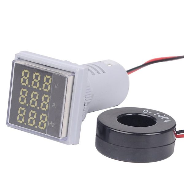 

sinotimer st17vah 22mm indicator square led digital voltage current frequency meter signal lights combo meter tester