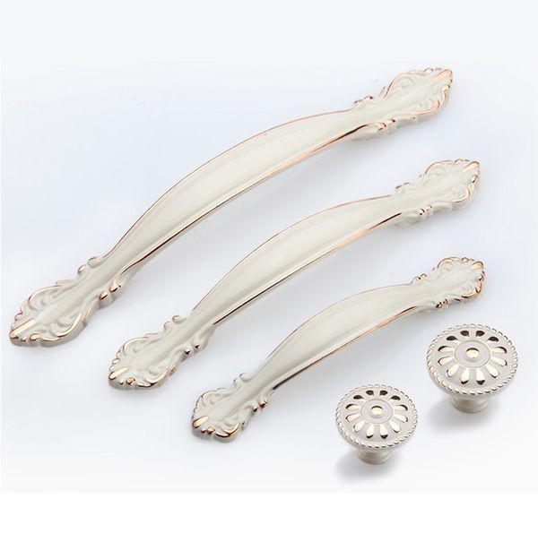 2019 European Lvory White Furniture Handles Kitchen Cabinets Small