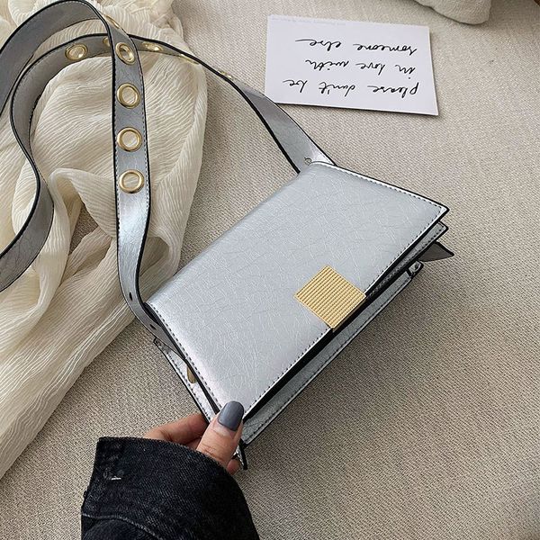 

fashion small square bag 2020 new summer female bag wide strap crossbody popular wild shoulder bags women purse and handbags