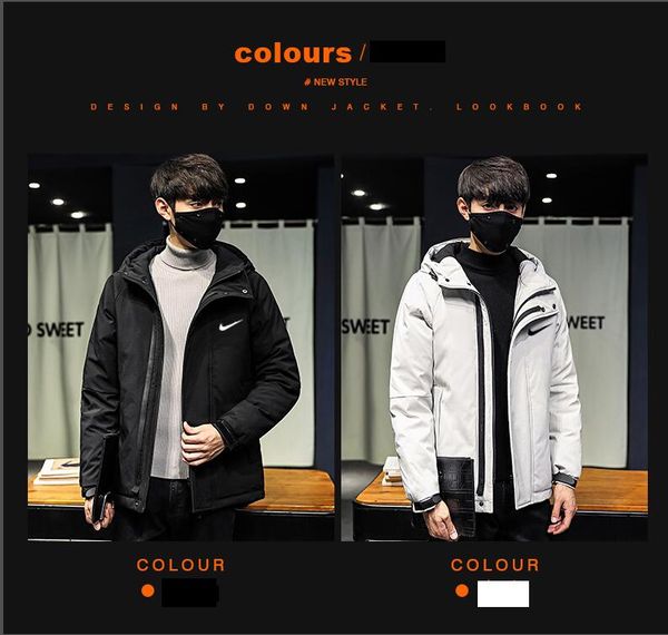 

2019 канада нового прибытия продажи nkie мужского экспедиция вниз ветровка hoodie black navy серого пиджака пальто зимы parka fur продажа с