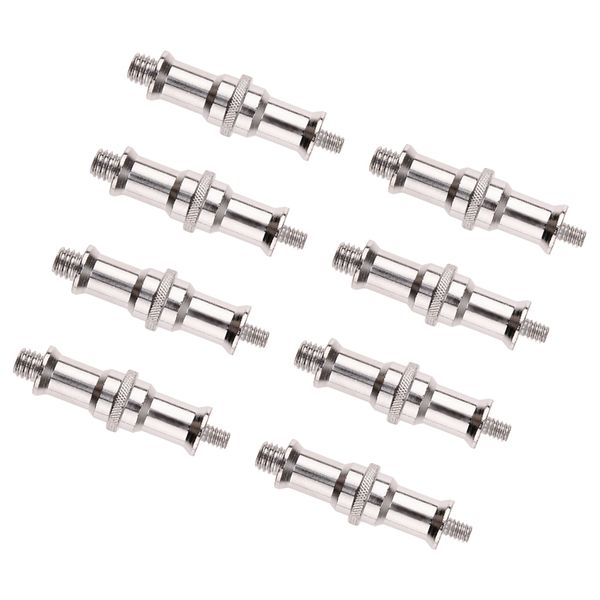 

8pcs double end stud 1/4" to 3/8" tripod adapter for flash light stand