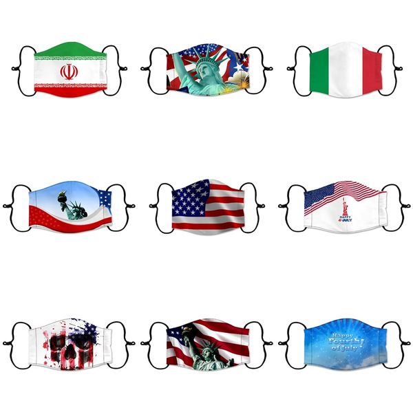 

дизайнер маска для цифровой печати американского флага маски открытого спорт 3d flag бега фитнес унисекс flag mask # 7721