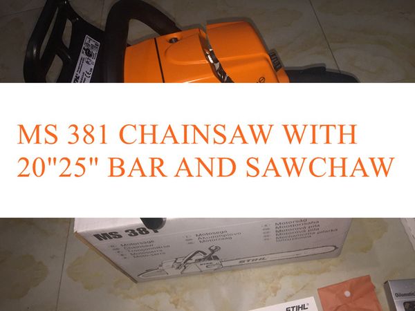 MS381 Müthiş Chainsaw Beceri Günlüğü için Kereste Kesme yılında ticari motorlu testere ağır tarım ve commerci için güç ve performans sağlar