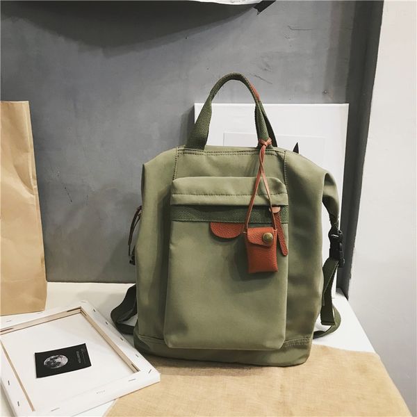 

new casual backpack women's popular jiulin ins class japanese and korean-style all-match schoolbag nylon wear-resisting bookbag