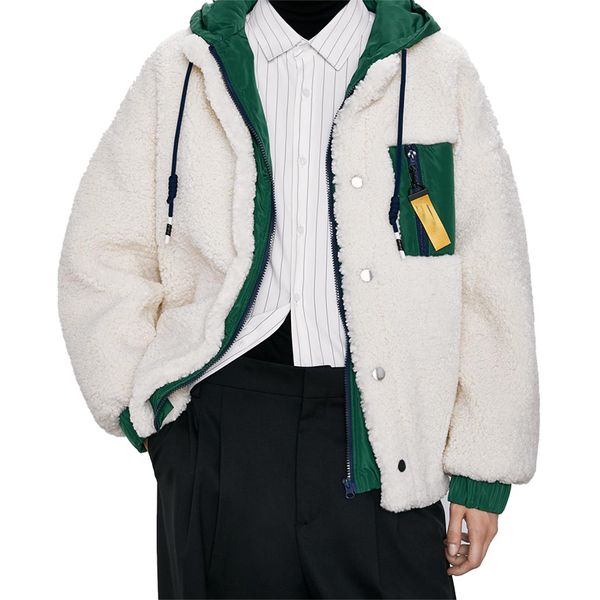 

women's down & parkas women coat 2021 hoodies fall winter thick warm office korean basic patchwork hoody sweet causal teddy cozy pullov, Black