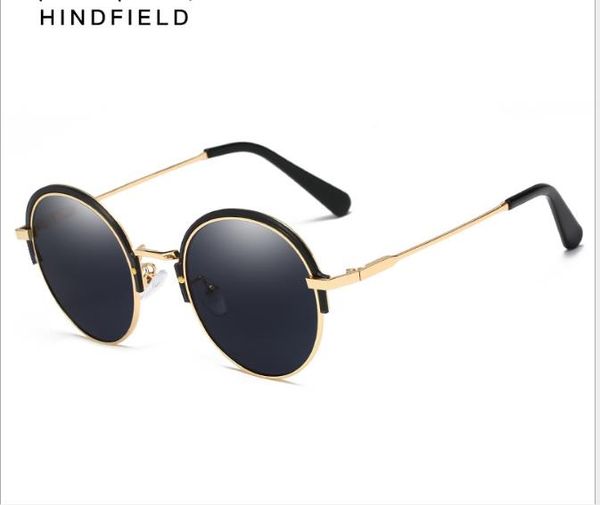 

new european and american fashion sunglasses with high-definition translucent disc, round frame and anti-ultraviolet sunglasses for men and, White;black