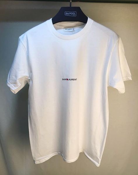 

19 fa hion men de igner t hirt imple letter printed aint t hirt pari lp hort leeve men hip hop lauren tag treet tyle top tee