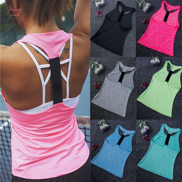 

womens summer skinny tanks casual daily clothes tank sleeveless gym sports running jogging wear xs xl, White