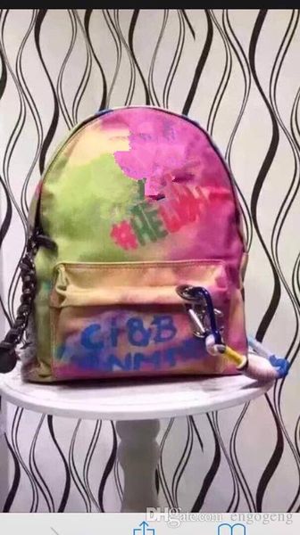

2017 new colorful backpack canvas bag backpack