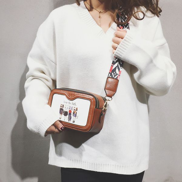

fashion small bag female 2020 new shoulder strap tide korean wild messenger bag casual girl small pu leather laser color quality