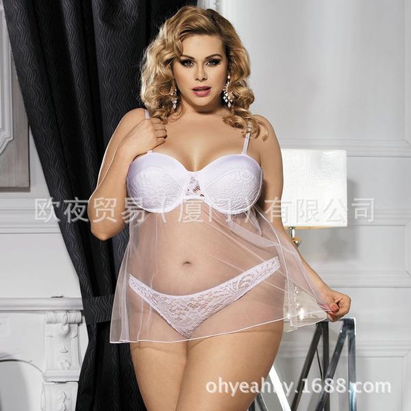 

woman lingeries luxury lingerie sexe underwear women designer underwears lace 5xl femme women sleepwear pajamas sets plus size 80286, Black;white